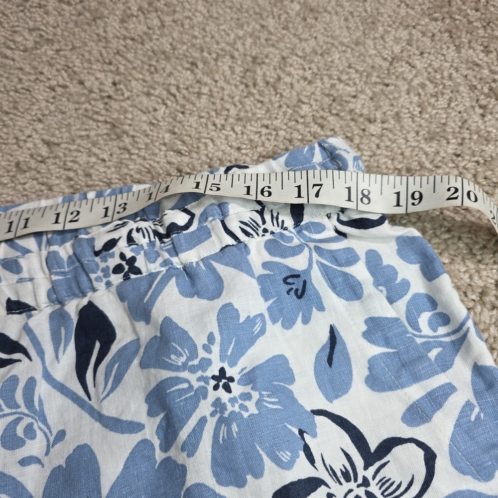 Charter Club Luxury 100% Linen Floral Print Womens Pants Sz XL - Picture 8 of 10